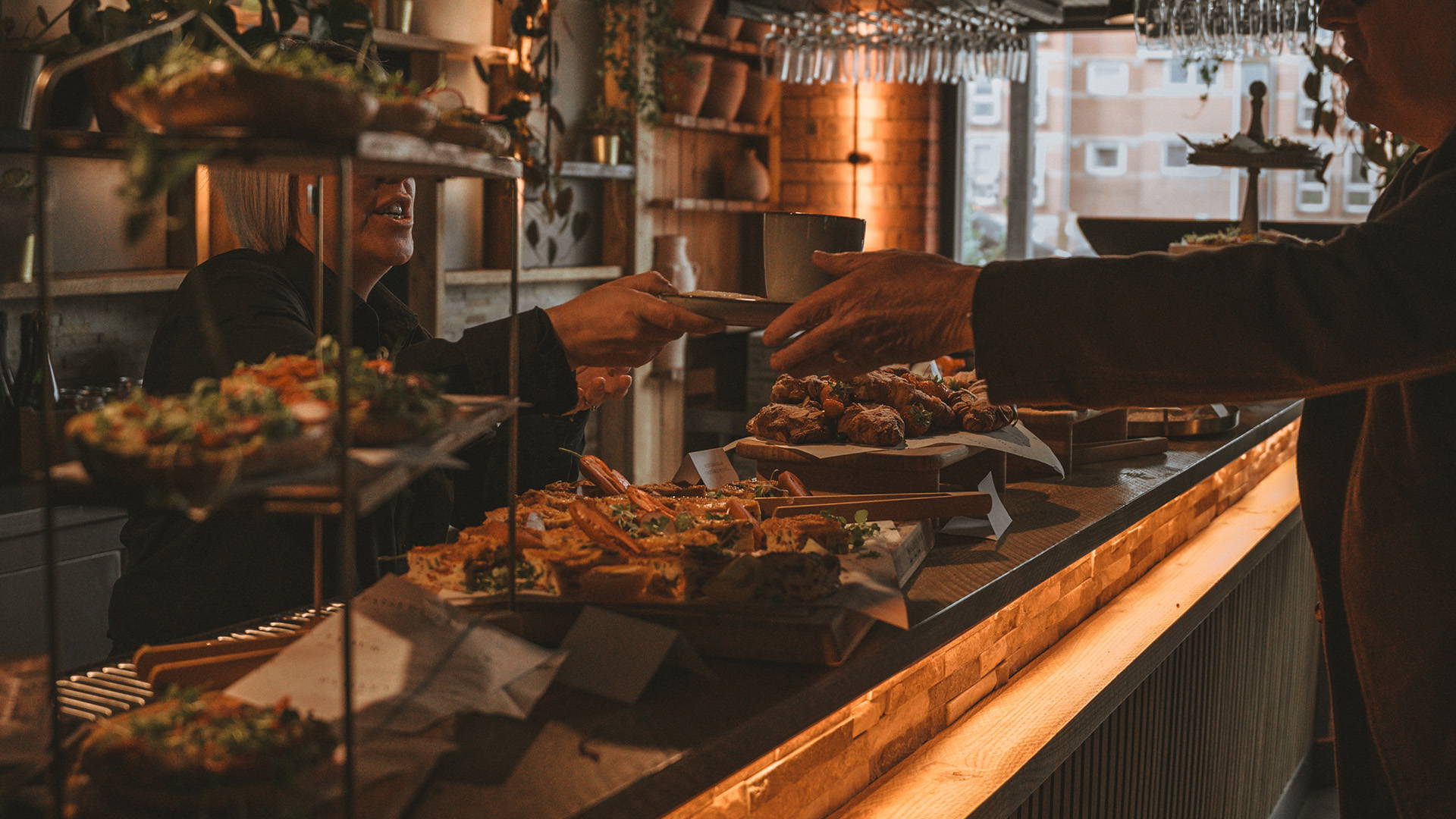 Private event buffet served at Paisley at 106 bar.